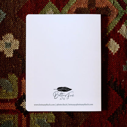 Owl Large Lay-Flat Blank Notebook