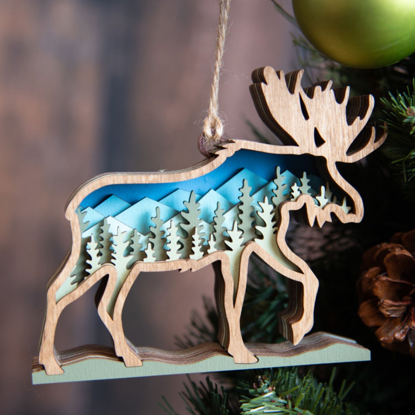 3D Layered Moose Art