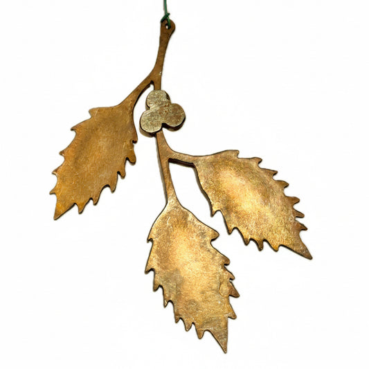 Holly ornament