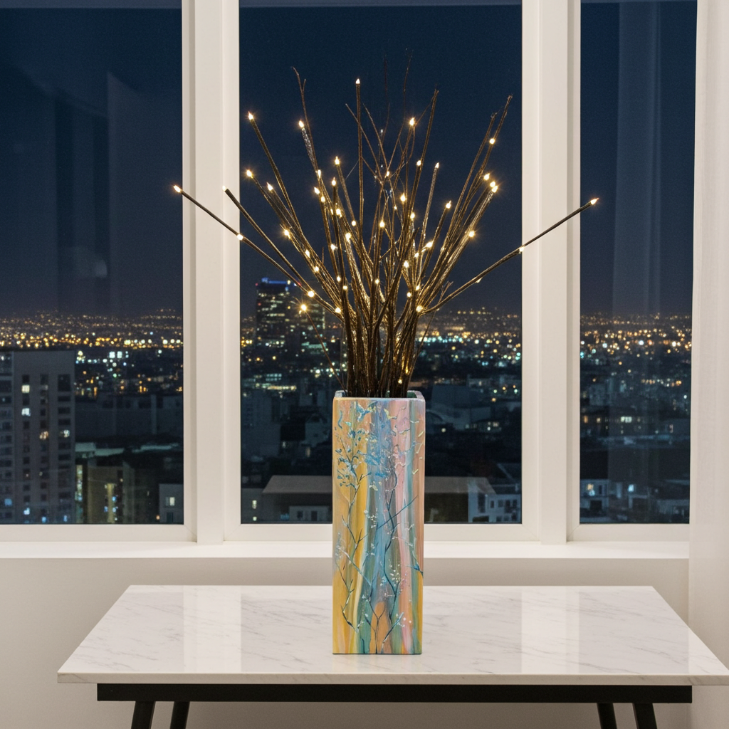 Dogwood Branches Plug In Lamp 2, Ani Eastwood