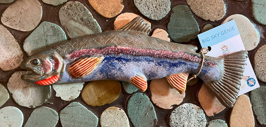 Big Sky Genie- Ceramic Fish Wall Hanging fish 1