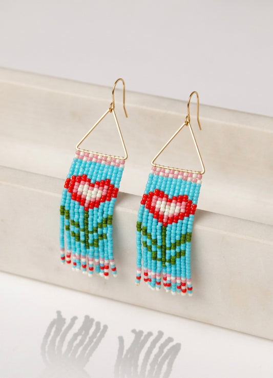 Glass Miyuki Seed Bead Earrings