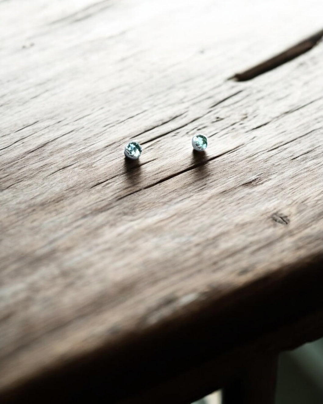 Montana Sapphire Earrings (small), Patagonian Hands
