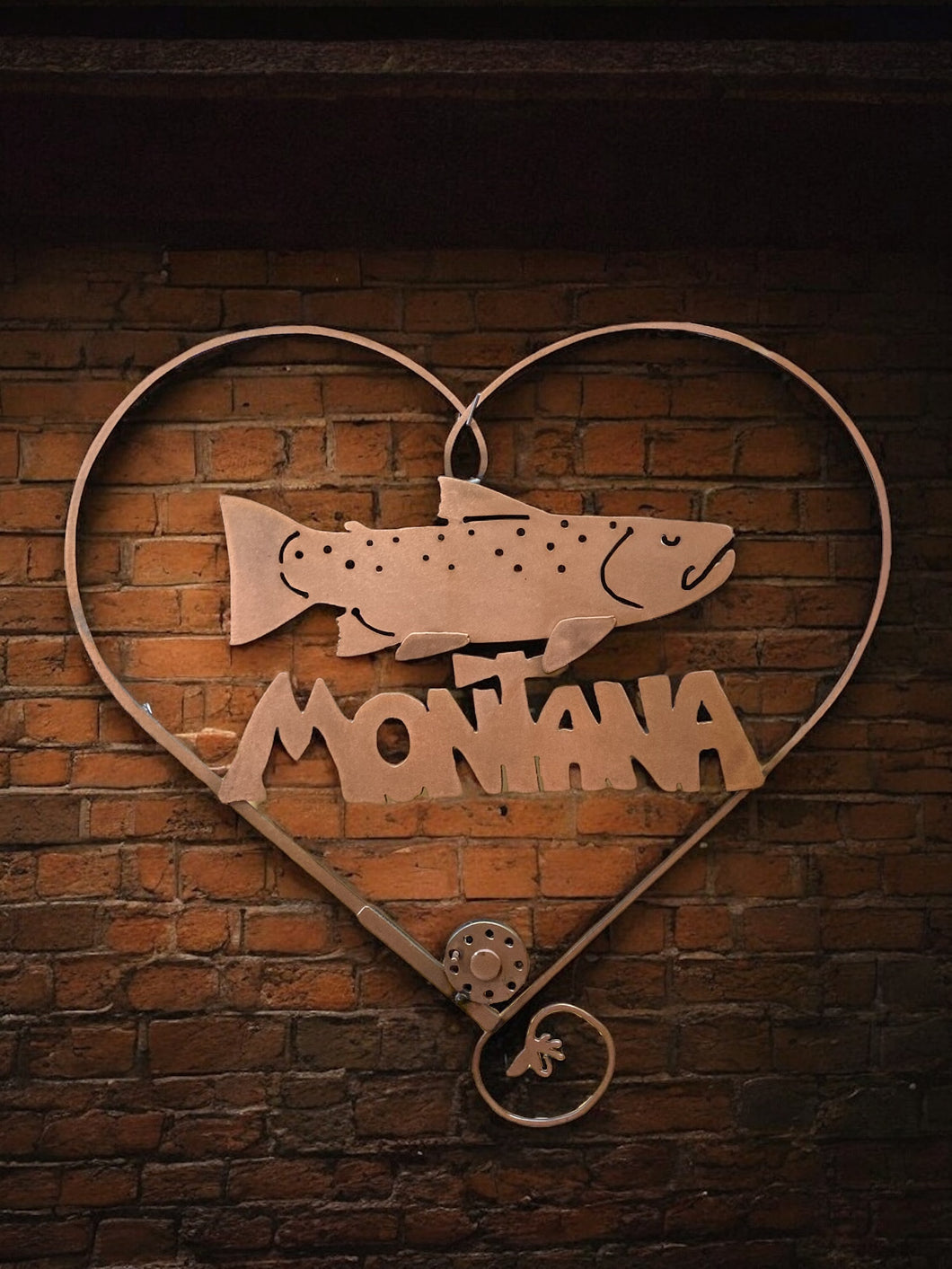 Fly Fishing Montana Sculpture