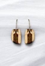 Load image into Gallery viewer, Wooden Inlay Earrings, Mark Bakula #9 Jewelry
