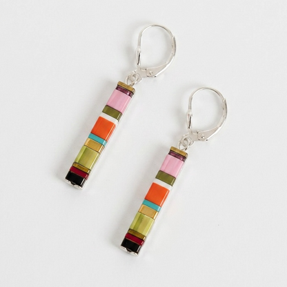 Japanese Glass Miyuki Tila Bead Earrings