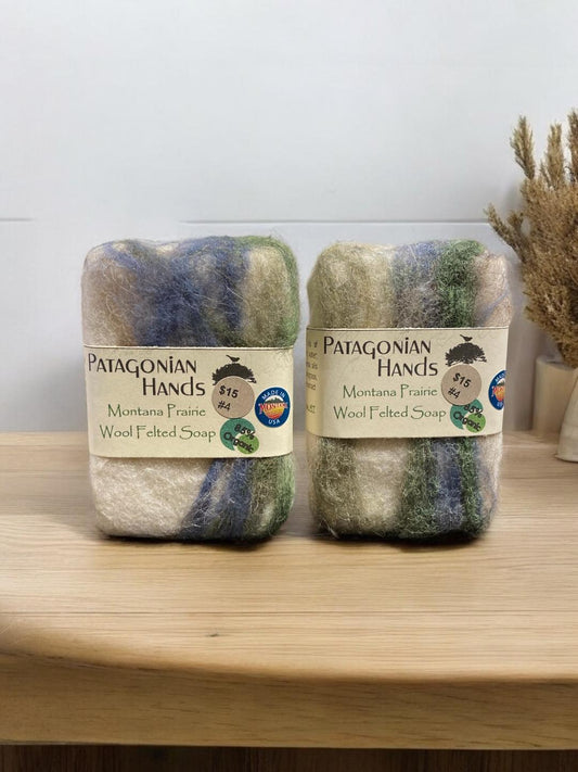 Wool Felted Soap, Montana Prairie 85% Organic