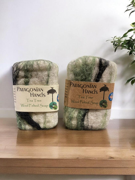 Wool Felted Soaps, Tea Tree 85% Organic Soap,