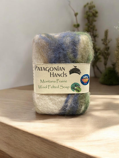 Wool Felted Soap, Montana Prairie 85% Organic