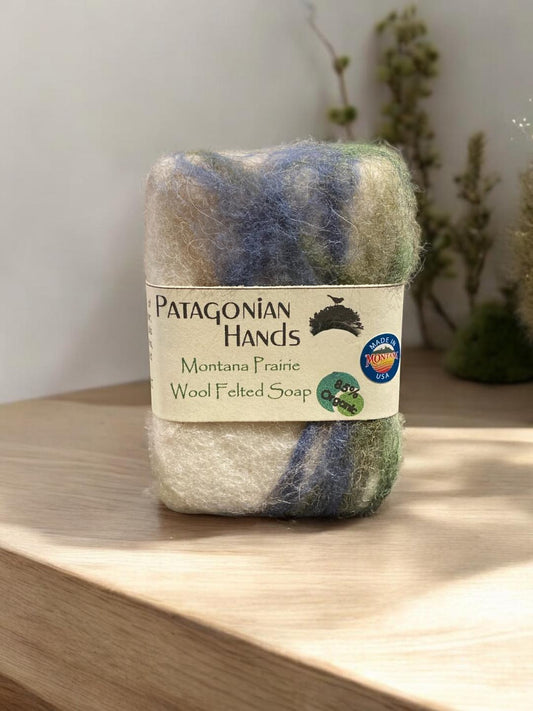 Wool Felted Soap, Montana Prairie 85% Organic