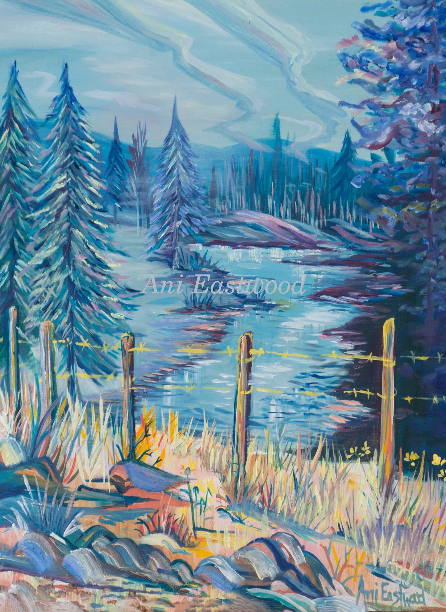 "Morning on the Blackfoot River Montana" 2009 Ani Eastwood
