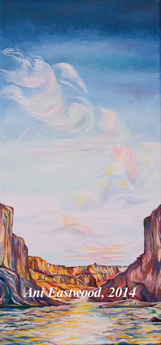 "Carbon Creek and Desert View Watchtower, Grand Canyon" 2009 Ani Eastwood