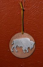 Load image into Gallery viewer, Round metal buffalo Ornament, Dave Larson Metal
