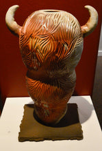 Load image into Gallery viewer, Wood fired Buffalo Vase,  Glenn Parks
