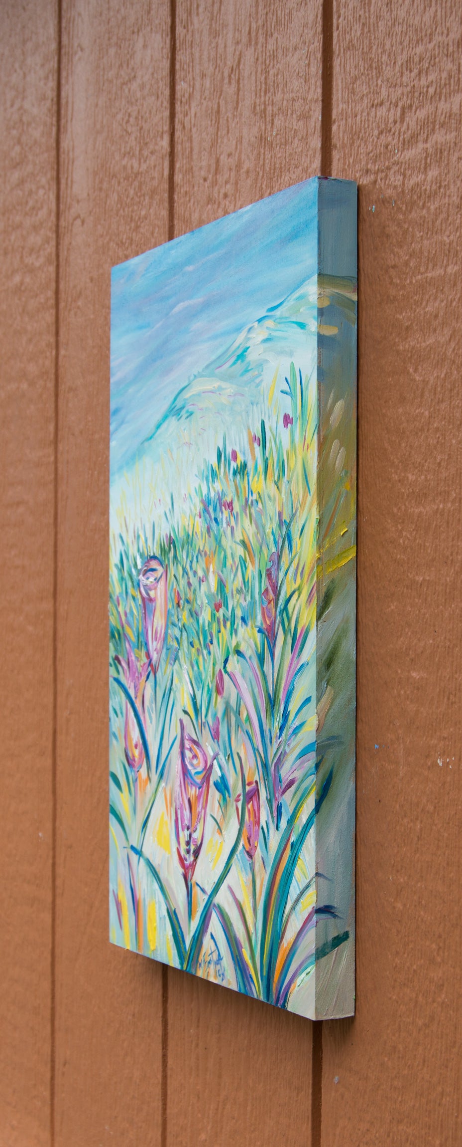 "Fields of Gold" 11"x17" Original Oil on birch frame