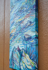 "Confluence" 11"x36" Handpainted Limited  Edition Canvas Giclee 1 of 50
