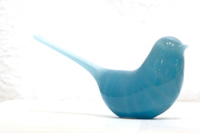 Load image into Gallery viewer, LaBrecque glass, Handmade Bird, Light Teal Blue
