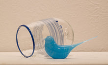 Load image into Gallery viewer, LaBrecque glass, Handmade Bird, Light Teal Blue
