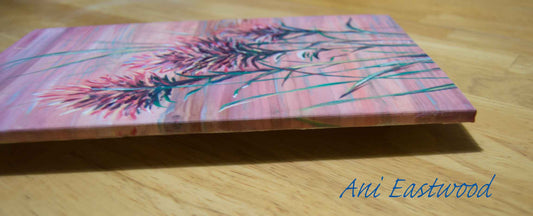"Indian Paintbrush" Oil on Pine 2019 Ani Eastwood, Original $240