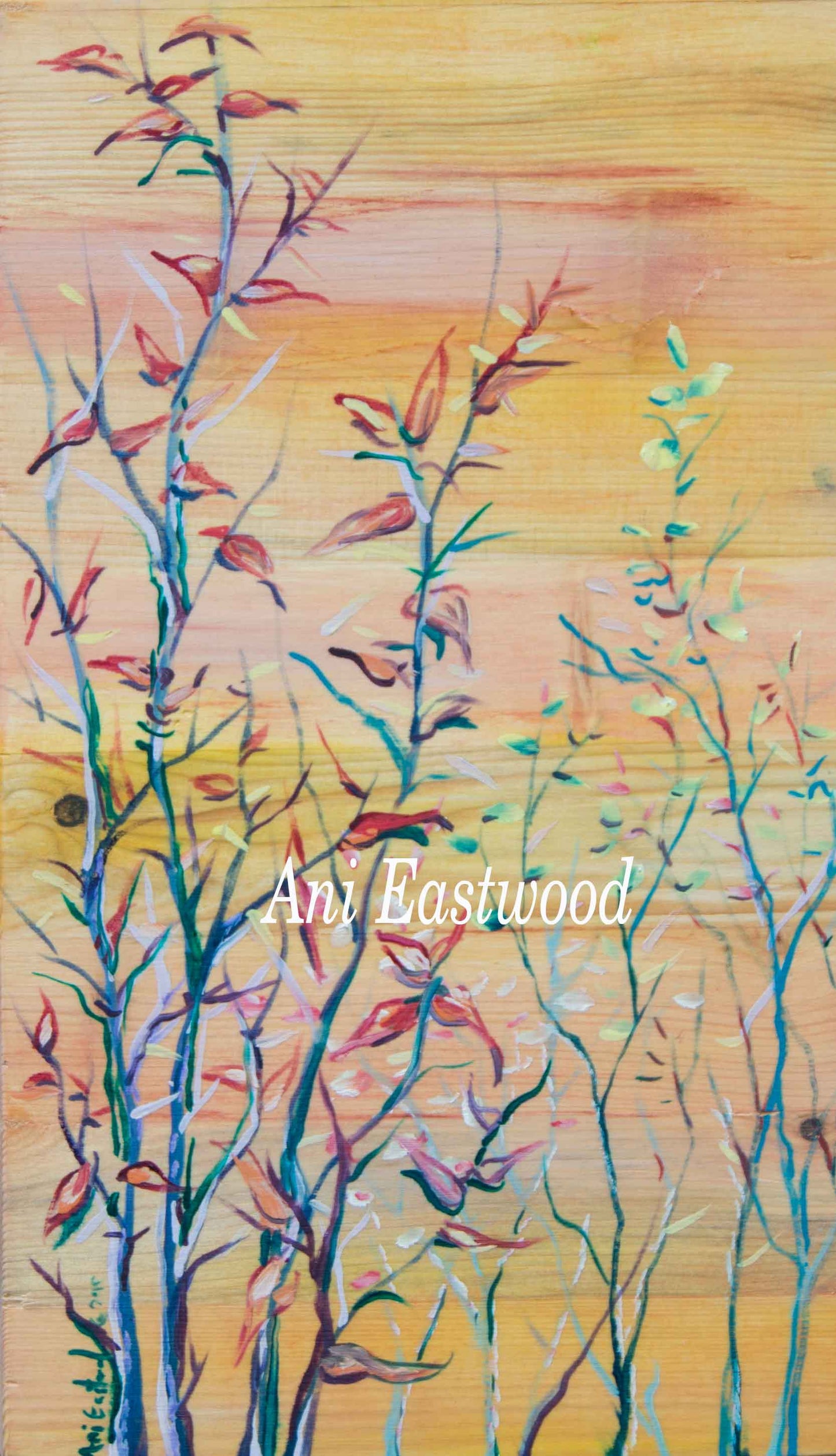 "Dogwood" Oil on Pine 2019 Ani Eastwood,