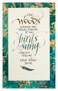 Calligraphy Greeting Card Variety: 5 Cards, Ann Franke
