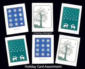 Holiday/Winter Card Assortment Pack, Konya Designs