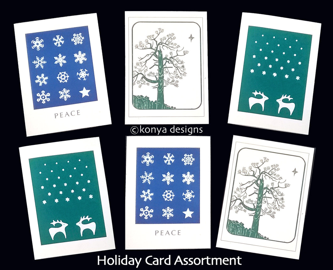 Holiday/Winter Card Assortment Pack, Konya Designs