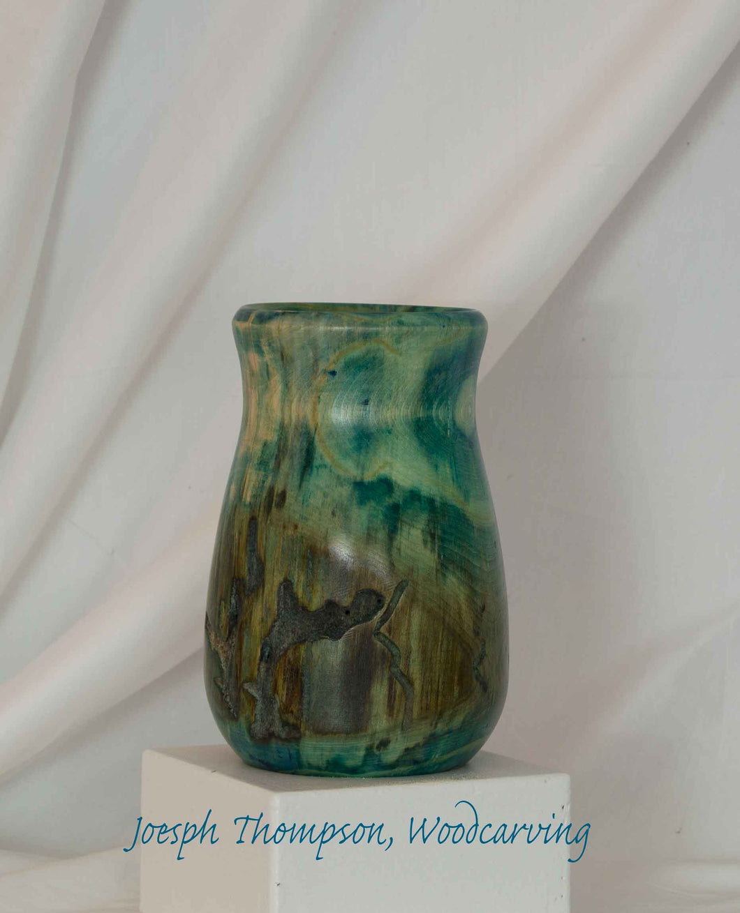 Aspen Vase (11) Joseph Thompson, Woodcarving