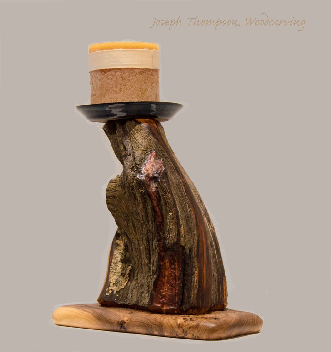 Juniper Decorative Candle (43)Joseph Thompson, Woodcarving