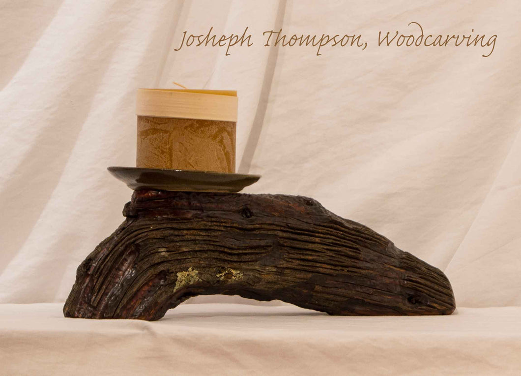 Juniper Candle, Joseph Thompson, Woodcarving #30
