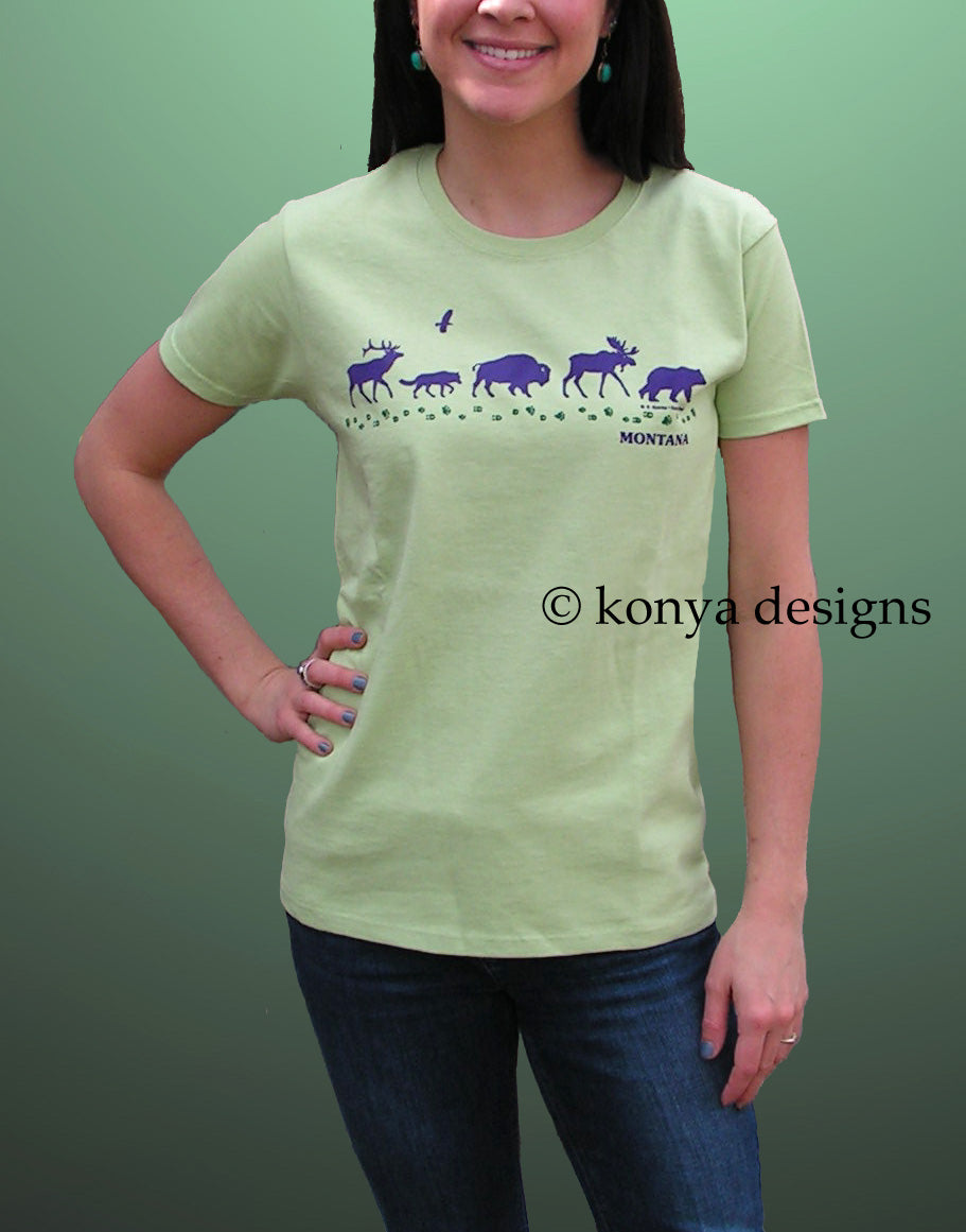 Ladies' Wildlife Parade T-Shirt (Short Sleeve)