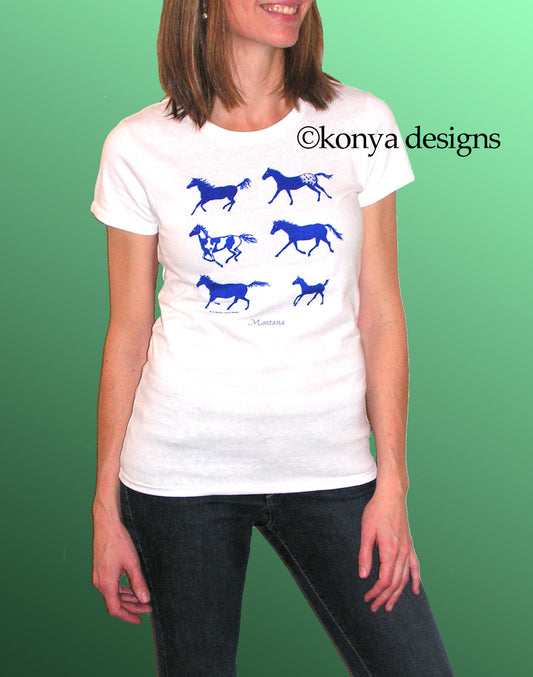Shortsleeve Ladies' Horse T-Shirt