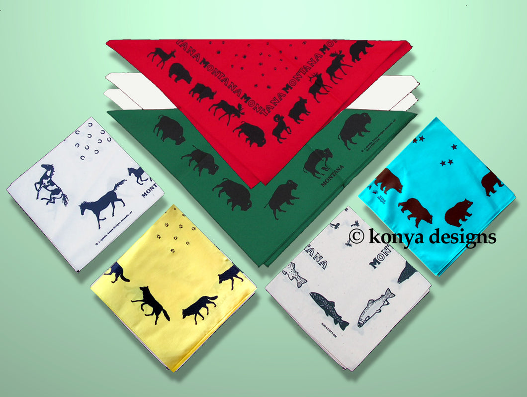 Montana Wildlife Bandana Collection