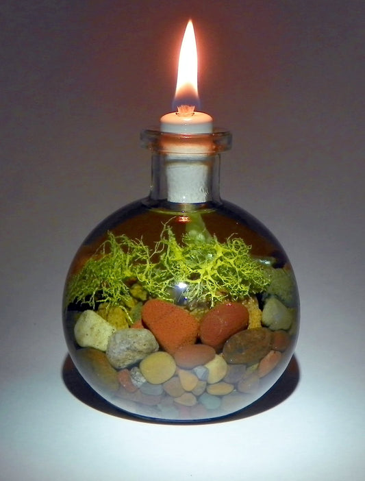 Pebble & Lichen Stone Candle (for store pickup only)