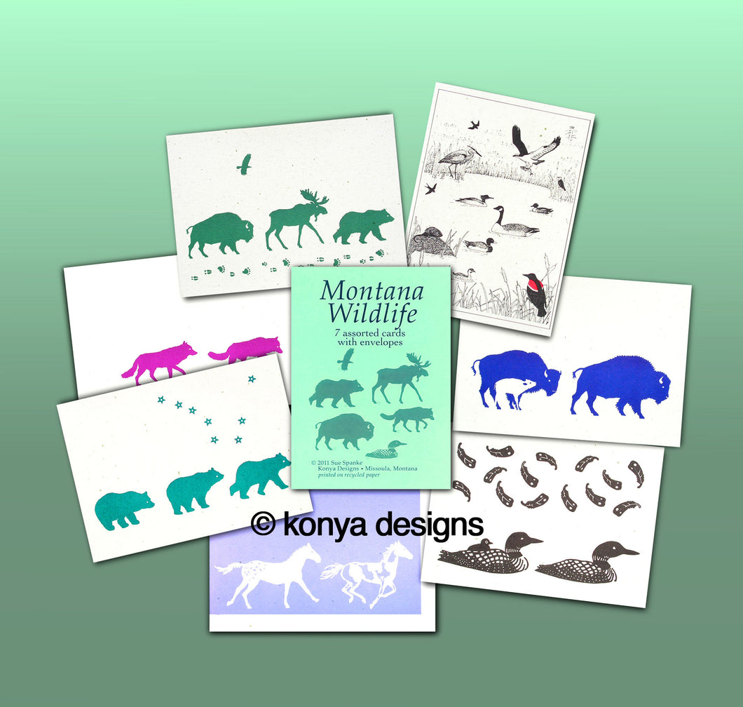 Wildlife Card Assortment Pack, Konya Designs
