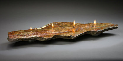 Triple Wick Stone Candle 9