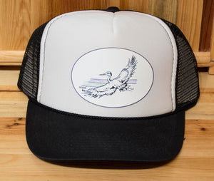 Blue Heron Trucker Hat, Ani Eastwood