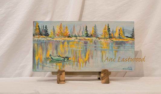 "Placid" 2019  Ani Eastwood, Original Oil on Birch