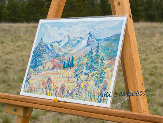 "Trapper's Peak, Montana" 1st limited edition full sized canvas
