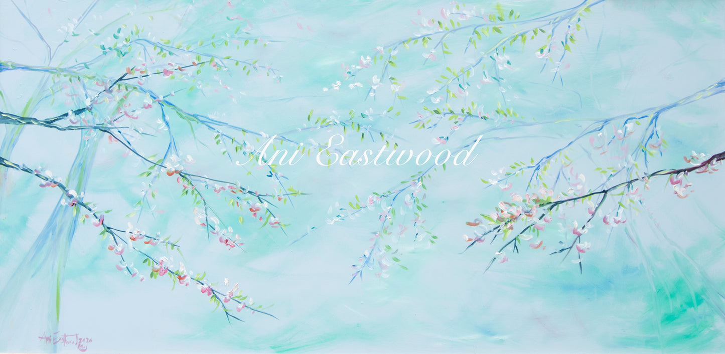 "Spring Apple Blossoms" Ani Eastwood, Original Oil 2020