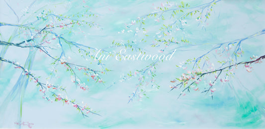 "Spring Apple Blossoms" Ani Eastwood, Original Oil 2020