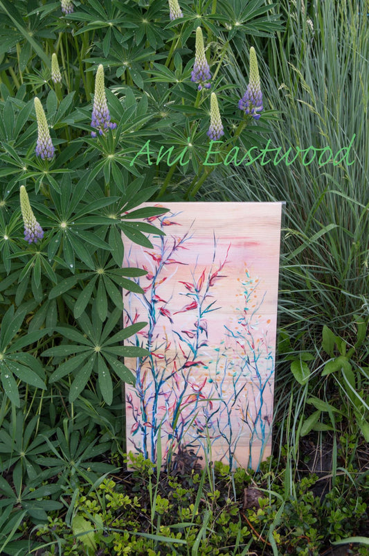 "Dogwood" Oil on Pine 2019 Ani Eastwood,