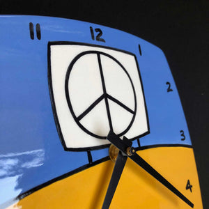 Yellow and Blue Wall Clock, Glenn Parks