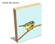 Load image into Gallery viewer, Magnolia Warbler Wood Block Print, Annie Bailey
