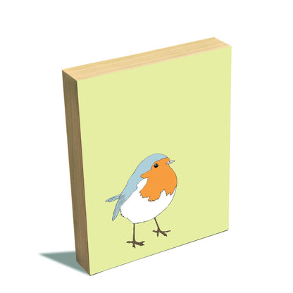 Little Robin Wood Block Print
