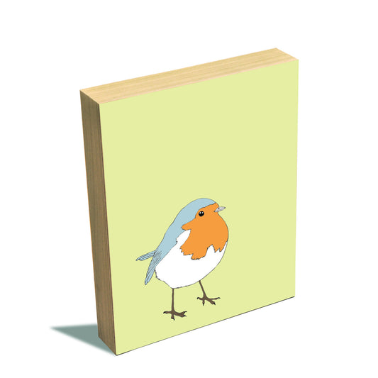 Little Robin Wood Block Print