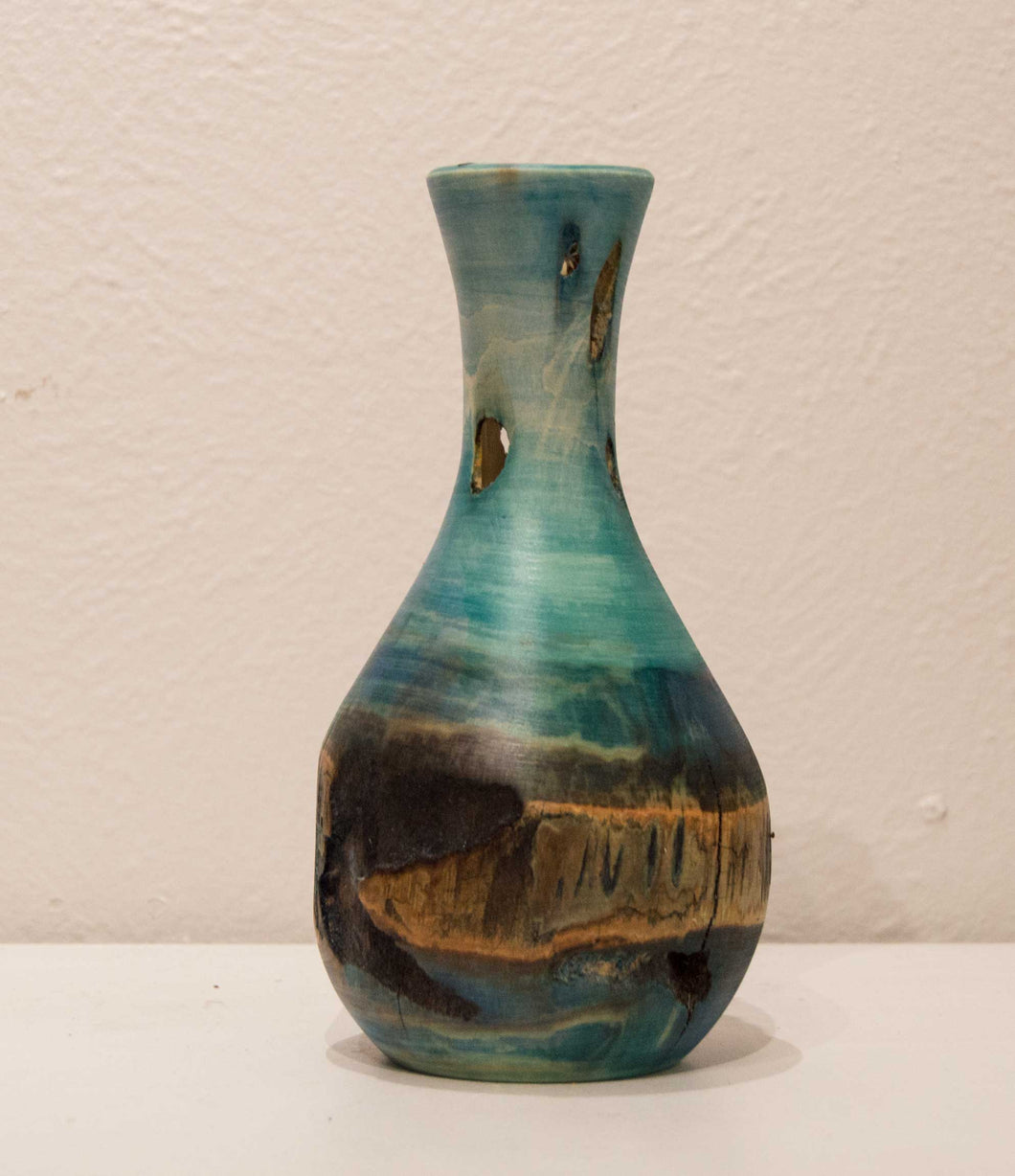 Juniper Vase (56) Joseph Thompson, Woodcarving