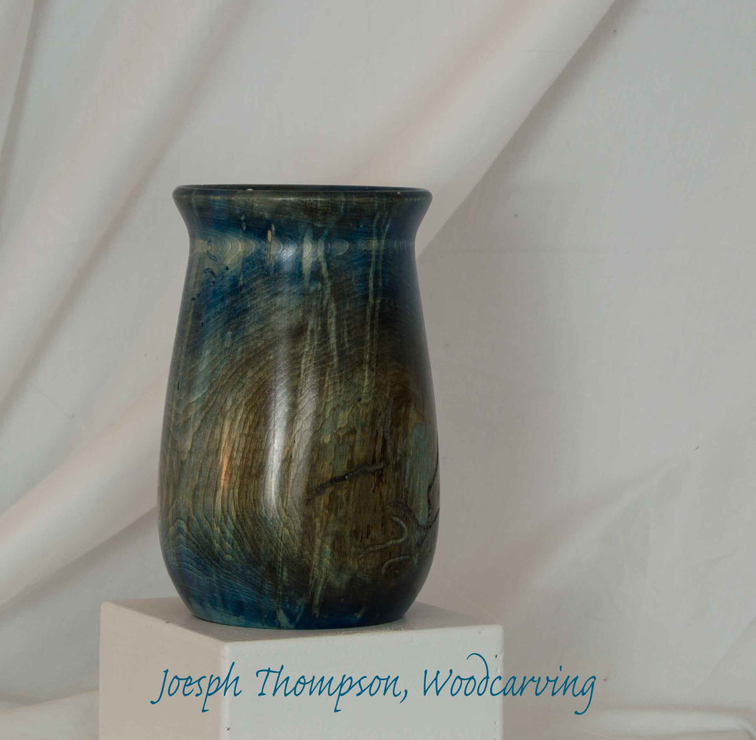 Aspen Vase, Joseph Thompson, Woodcarving