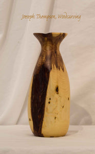 Small Juniper Vase 18, Joseph Thompson, Woodcarving