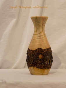 Small Juniper Vase 20, Joseph Thompson, Woodcarving